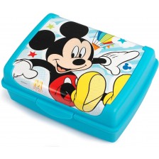 Кутия за храна Lulabi Disney - Мики Маус, синя, 900 g