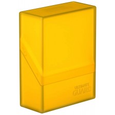 Кутия за карти Ultimate Guard Boulder Deck Case Standard Size - Amber (40 бр.) -1