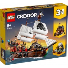 Конструктор 3 в 1 LEGO Creator - Пиратски кораб (31109)