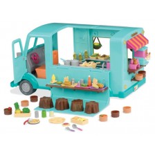 Комплект за игра Battat Lil' Woodzeez - Камион за бързо хранене, затворена кутия