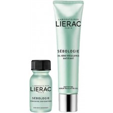 Lierac Sebologie Комплект - Двуфазен концентрат срещу несъвършенства и Гел за лице, 15 + 40 ml