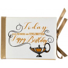 Луксозна картичка за рожден ден - Лампата на Аладин