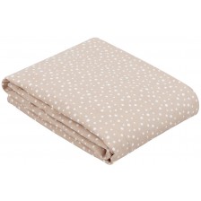 Лятно двупластово одеяло от муселин KikkaBoo - Dots Beige, 100 х 100 cm -1