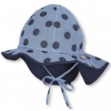 Лятна детска шапка с UV 50+ защита Sterntaler - 53 cm, 2-4 години, синя -1