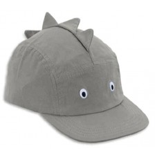 Детска бейзболна шапка с UV 50+ защита Sterntaler - 55 cm, 4-7 години, сива -1