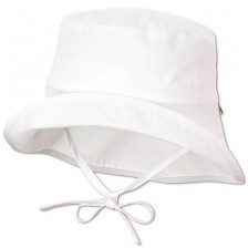 Лятна шапка с UV 50+ защита Sterntaler - Бяла, 49 сm, 12-18 месеца -1