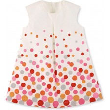 Лятна бебешка памучна рокля Sterntaler - На точки, 68 cm, 5-6 месеца