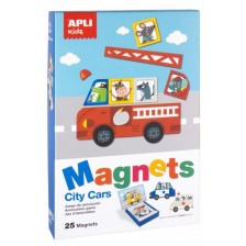 Детска магнитна игра APLI - Автомобилите в града