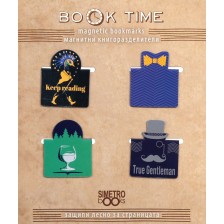 Магнитни книгоразделители Simetro Book Time - True Gentleman -1