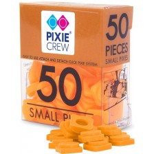 Малки силиконови пиксели Pixie Crew - Оранжеви, неон, 50 броя -1