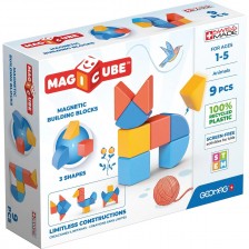 Магнитни кубчета Geomag - Magicube Животни, 9 части -1