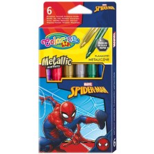 Маркери Colorino Marvel - Spider-Man, 6 цвята -1