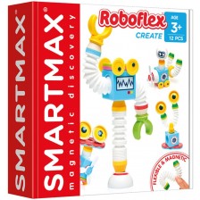 Магнитен конструктор Smart Games Smartmax- Робофлекс, 12 части -1
