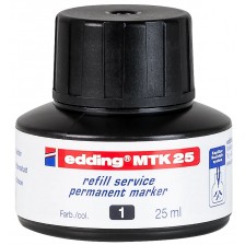 Мастило за маркери Edding MTK 25 - Черен, 25 ml -1
