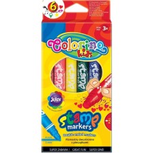 Маркери с печати Colorino Kids - 6 цвята -1