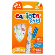 Маркери Carioca Baby - 6 цвята -1