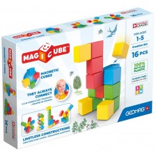 Магнитни кубчета Geomag - Magicube Творения, 16 части -1