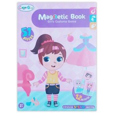 Магнитна книга Raya Toys - Момиче с дрехи, 51 части -1