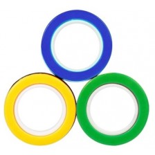 Магнитни пръстени за трикове Johntoy - Жълт, зелен и син