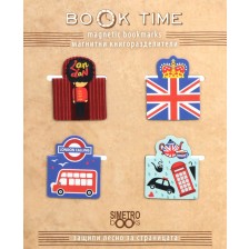 Магнитни книгоразделители Simetro Book Time -  Лондон