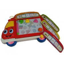 Магнитна дъска за рисуване Raya Toys - Камион, червена