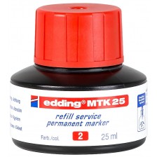 Мастило за маркери Edding MTK 25 - Червен, 25 ml -1