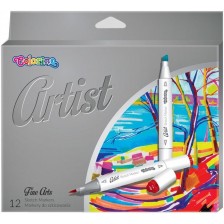 Маркери за рисуване Colorino Artist - 12 цвята -1