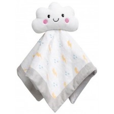 Мека кърпичка с играчка Pearhead - Cloud white -1