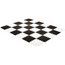 Меко килимче за игра KinderKraft - Luno, черно -1