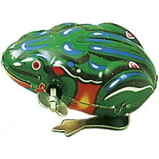 Метална играчка Goki - Скачаща жаба