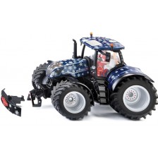 Метална играчка Siku - Коледен трактор New Holland, 1:32 -1