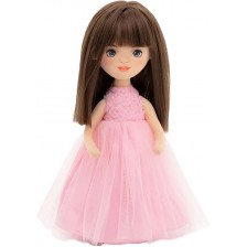 Мека кукла Orange Toys Sweet Sisters - Софи с розова рокля на рози, 32 cm -1