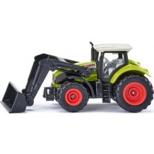 Метална играчка Siku - Трактор с предна лопата Claas -1