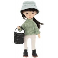 Мека кукла Orange Toys Sweet Sisters - Лилу със зелен пуловер, 32 cm