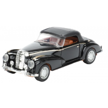 Метален автомобил Toi Toys - Classic, кабриолет с покрив, 1:35, черен