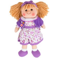 Мека кукла Bigjigs - Лаура, 34 cm -1