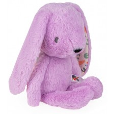 Мека играчка за гушкане Bali Bazoo - Rabbit, 32 cm, лилава -1