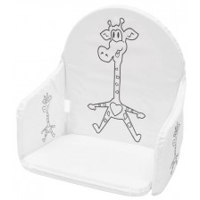 Мека подложка за дървено столче за хранене New Baby - Жираф -1