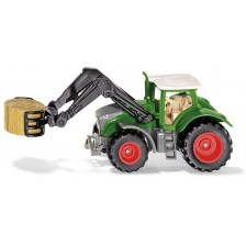 Метална играчка Siku - Трактор Fendt 1050 Vario, с щипка за захващане на бали