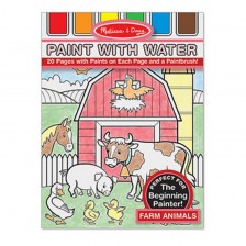 Детска книжка Melissa & Doug - Мога да рисувам с вода, ферма -1