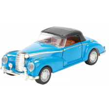 Метален автомобил Toi Toys - Classic, кабриолет с покрив, 1:35, син