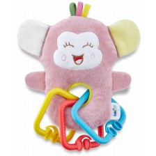 Мека играчка BabyJem - Mini Monkey, Rose -1