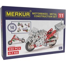 Метален конструктор 10 в 1 Merkur - Мотори, 230 части