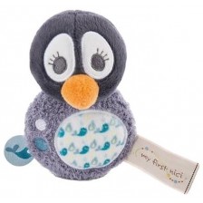 Мека играчка с дрънкалка NICI - Пингвинчето Уачили, 12 cm