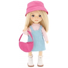 Мека кукла Orange Toys Sweet Sisters - Мия със синя рокля без ръкави, 32 cm
