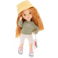 Мека кукла Orange Toys Sweet Sisters - Съни със зелен пуловер, 32 cm -1