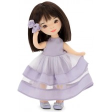Мека кукла Orange Toys Sweet Sisters - Лилу с лилава рокля, 32 cm -1