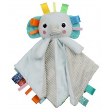 Меко одеялце-играчка BrighT Starts - Слонче -1