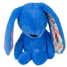 Мека играчка за гушкане Bali Bazoo - Rabbit, 32 cm, синя -1