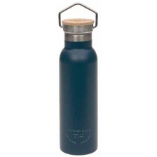 Метална бутилка Lassig - Adventure, 460 ml, синя